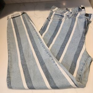 Kut from the Kloth Blue and White Skinny Jeans